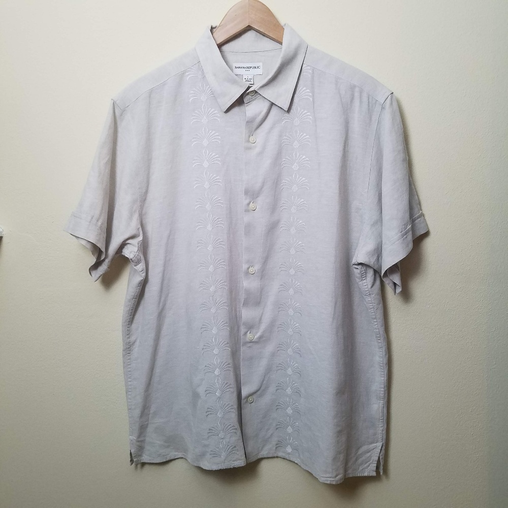 Banana Republic Tan Button Down Shirt